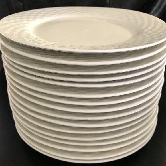 Lot of 8 Joshua Maxwell Marlowe OFF WHITE side plates 8 inches - Picture 4 of 4